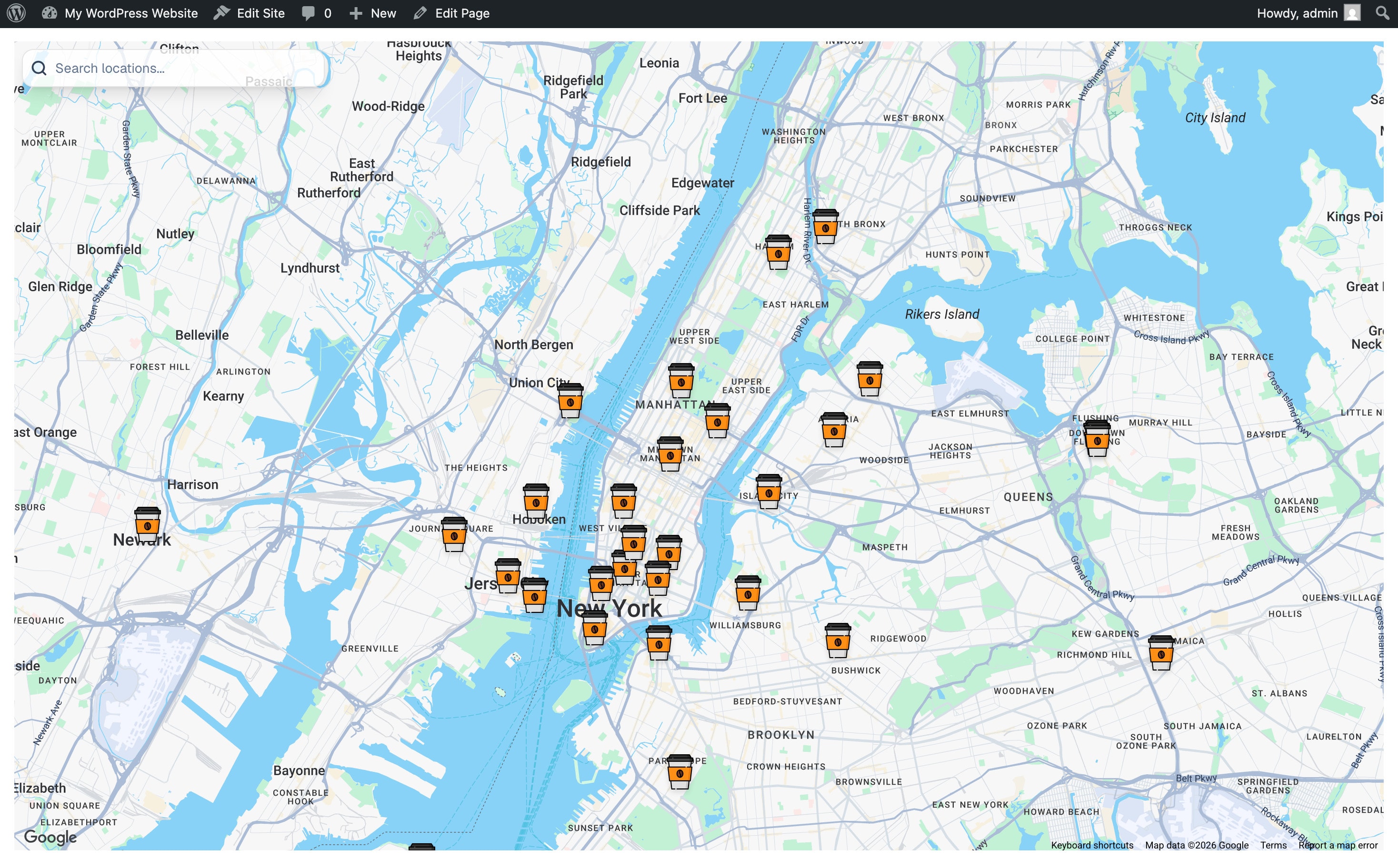mapcreo wordpress integration